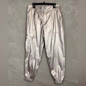 Fabletics Metallic Silver Joggers